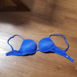Blue push-up PINK Bra